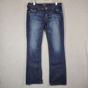 Big Star Remy Boot Womens 31R Embroidered Pocket Denim Jeans Y2K Boho Bootcut